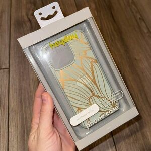 Heyday Gold and White Floral iPhone 13 Pro Case